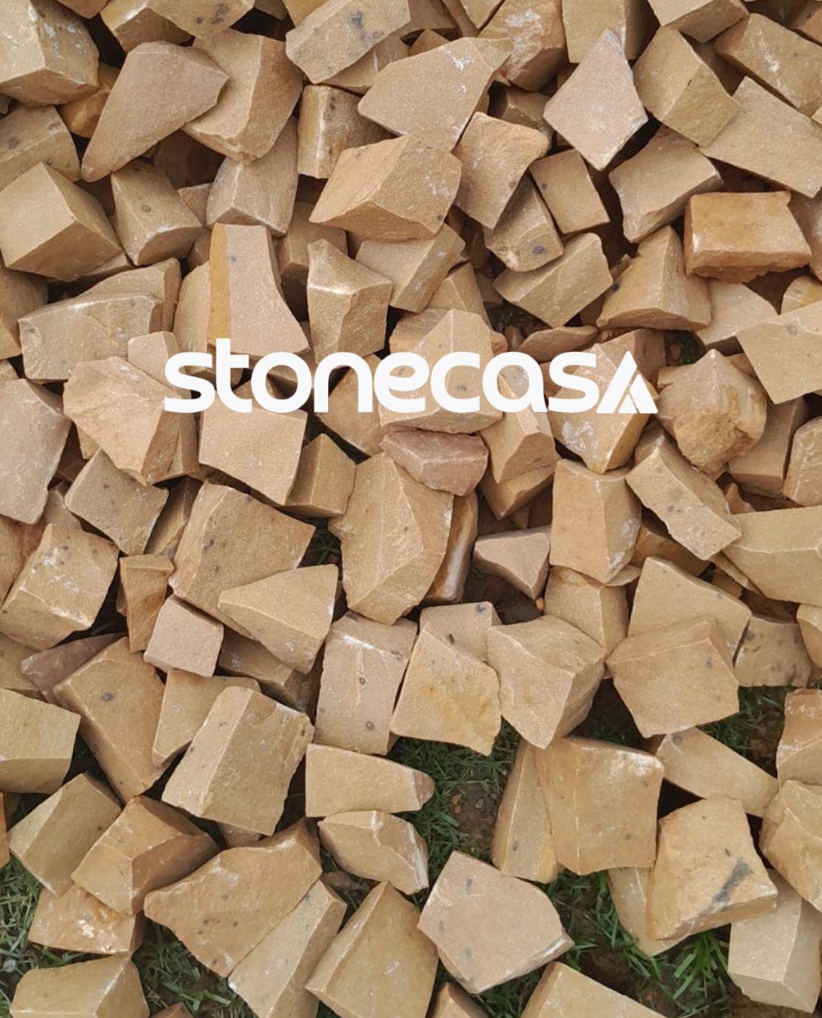 pedra portuguesa caramelo mosaico calçada jardim | Stone Casa pedra portuguesa caramelo ou amarela stone casa calçada jardim piscina piso externo